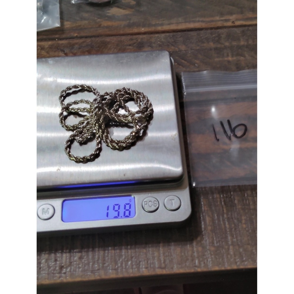 Sterling Silver Rope Chain Necklace 24" Twisted Link 19.8g Spring Ring Unisex